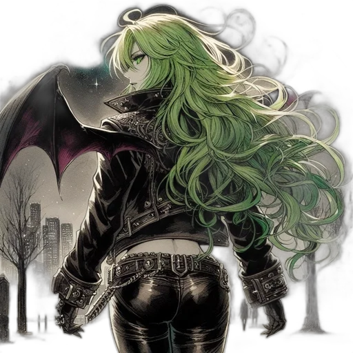 jacket, comic book art, concept art, fantasy art transparent PNG cut-out