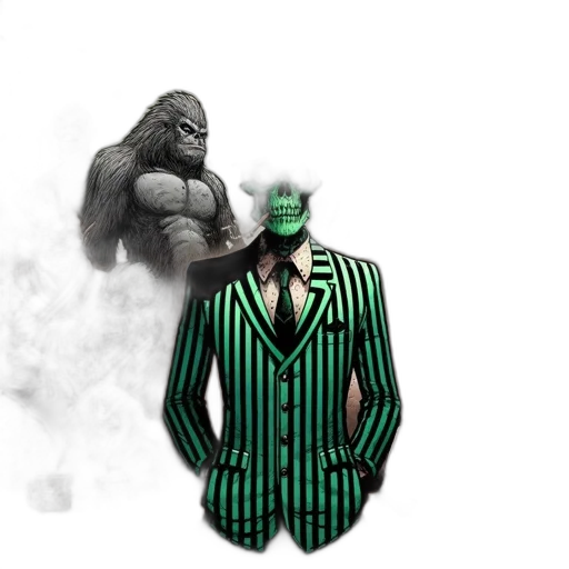 jacket, creature, animal, mask transparent PNG cut-out