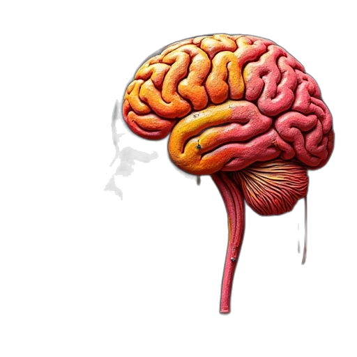 crown, photorealistic, brain, cancer transparent PNG cut-out