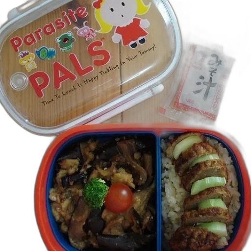 food, bento, box, meat transparent PNG cut-out