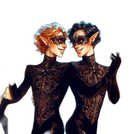 concept art, fantasy art, comic book art, watercolor transparent PNG cut-out