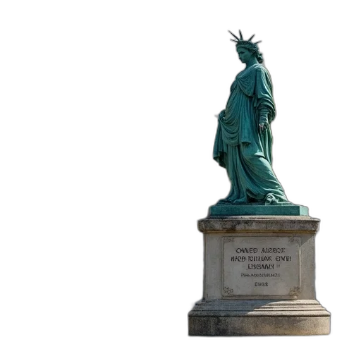 3d render, image, statue, traffic transparent PNG cut-out