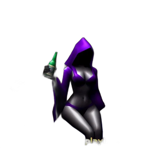 bottle, dress, robot, staff transparent PNG cut-out