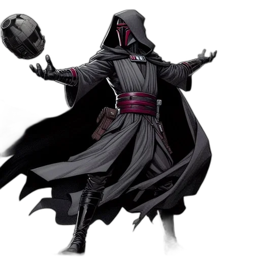 concept art, fantasy art, comic book art, dark transparent PNG cut-out