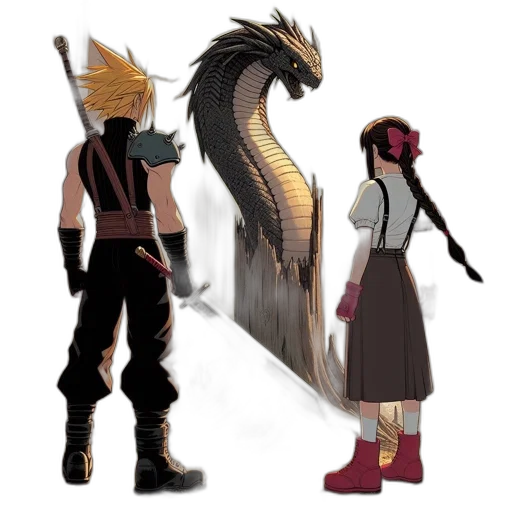 dragon, sword, concept art, fantasy art transparent PNG cut-out