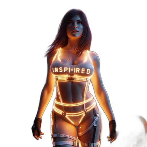 concept art, comic book art, cyberpunk, fantasy art transparent PNG cut-out