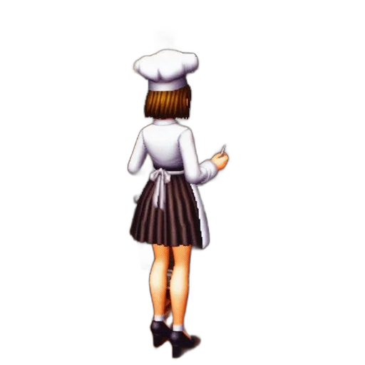 staff, dress, hat, jacket transparent PNG cut-out