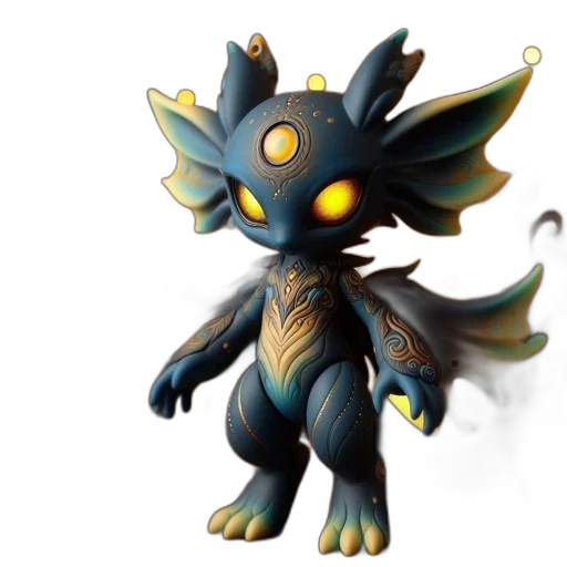 creature, dragon, staff, concept art transparent PNG cut-out