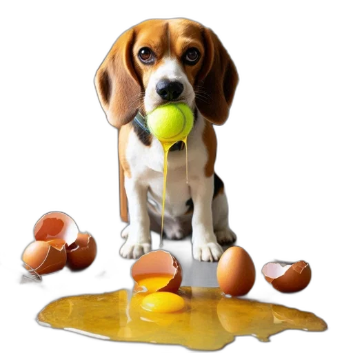 food, animal, photorealistic, beagle transparent PNG cut-out