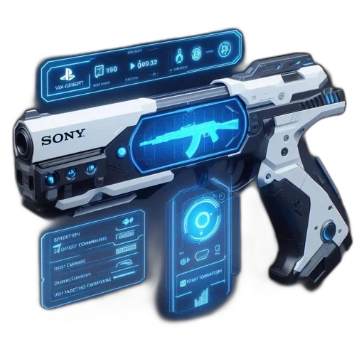 weapon, robot, staff, concept art transparent PNG cut-out
