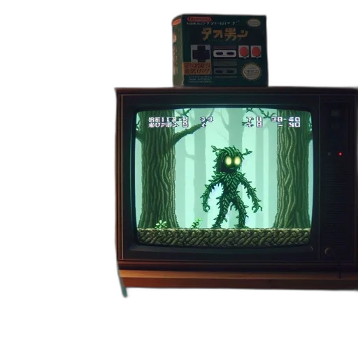 robot, creature, pixel art, concept art transparent PNG cut-out
