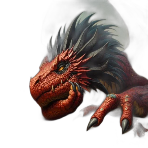 dragon, creature, animal, fantasy art transparent PNG cut-out