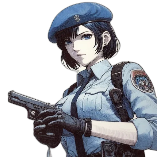 weapon, staff, face, hat transparent PNG cut-out