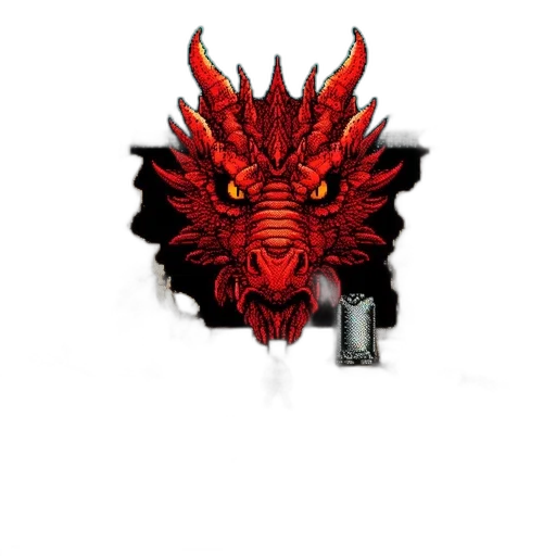 dragon, staff, weapon, crown transparent PNG cut-out