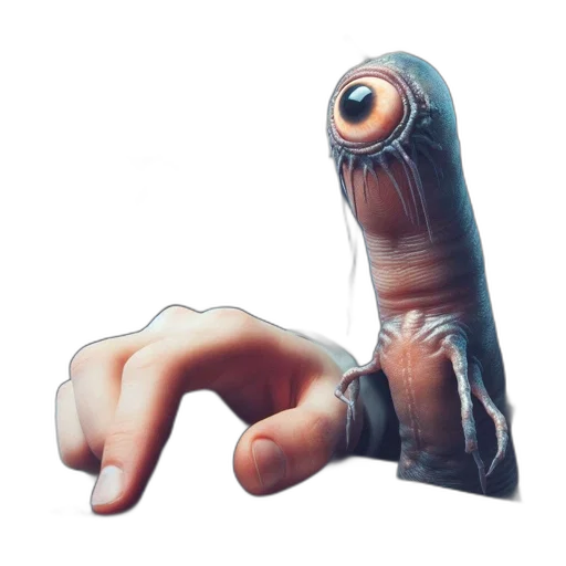 creature, robot, staff, weapon transparent PNG cut-out