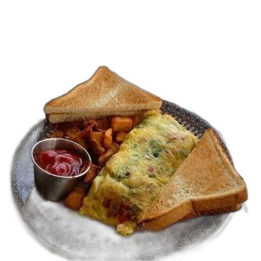food, photorealistic, 3d render, plate transparent PNG cut-out