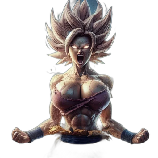 hair, staff, concept art, fantasy art transparent PNG cut-out