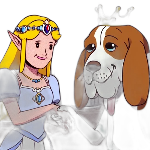 crown, dress, animal, concept art transparent PNG cut-out