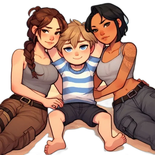 pixel art, concept art, watercolor, cartoon transparent PNG cut-out