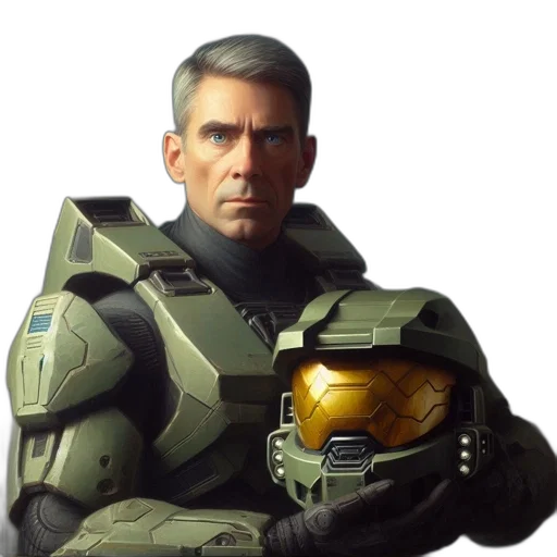 robot, face, weapon, concept art transparent PNG cut-out