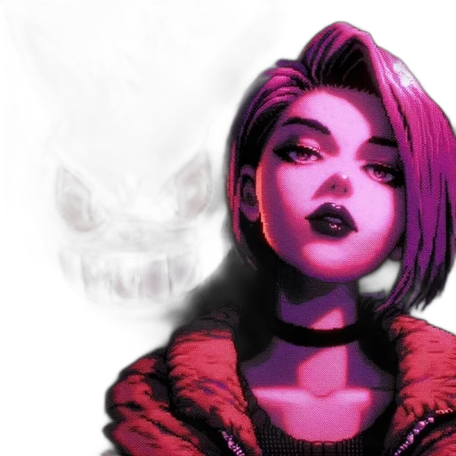 face, comic book art, concept art, fantasy art transparent PNG cut-out