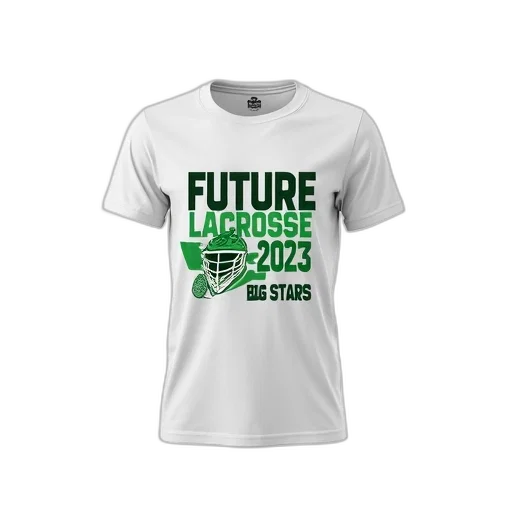 white, t-shirt, green, graphic transparent PNG cut-out
