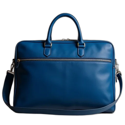 blue, classic, leather, laptop transparent PNG cut-out