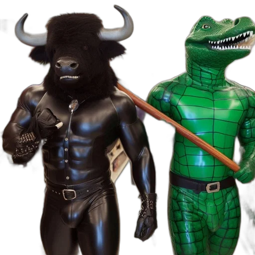 concept art, 3d render, two, individuals transparent PNG cut-out