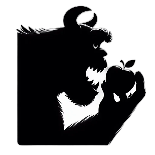 concept art, comic book art, monochromatic, silhouette transparent PNG cut-out
