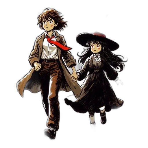 concept art, pixel art, comic book art, anime transparent PNG cut-out