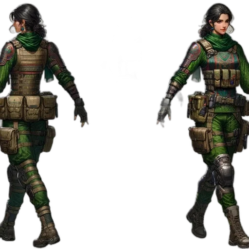 concept art, 3d render, cyberpunk, fantasy art transparent PNG cut-out