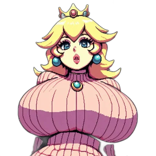 crown, dress, pixel art, concept art transparent PNG cut-out