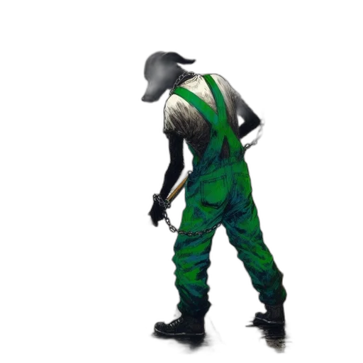 hat, staff, weapon, jacket transparent PNG cut-out
