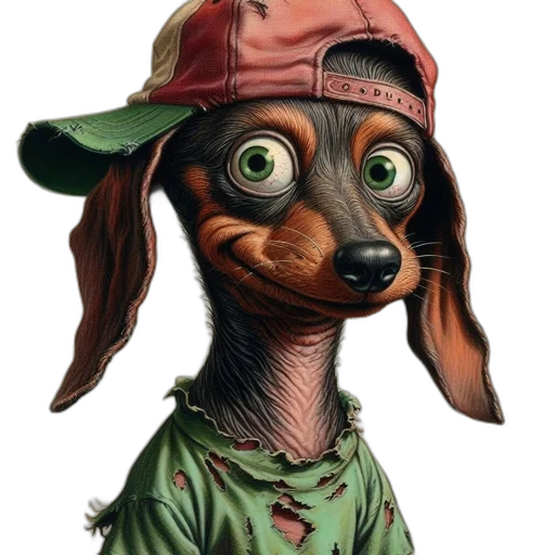 animal, hat, face, creature transparent PNG cut-out
