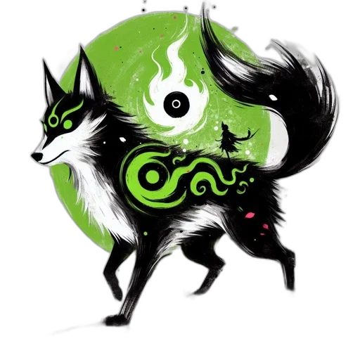 dragon, creature, animal, staff transparent PNG cut-out