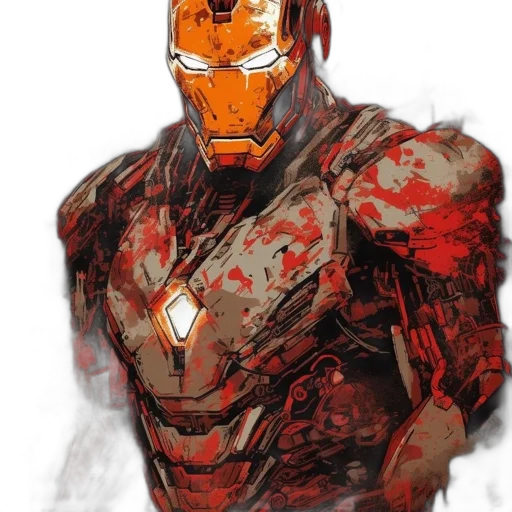 mask, face, robot, comic book art transparent PNG cut-out