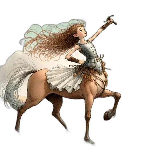 dress, hair, staff, fantasy art transparent PNG cut-out