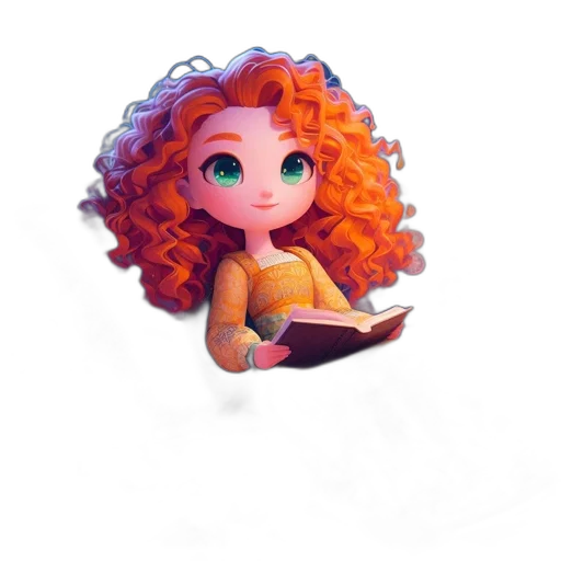 hair, crown, jewelry, staff transparent PNG cut-out