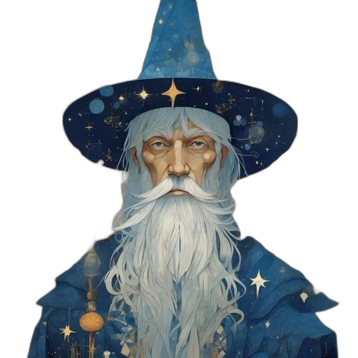 staff, hat, face, dragon transparent PNG cut-out