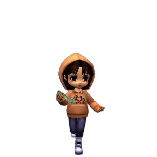 jacket, staff, hat, 3d render transparent PNG cut-out