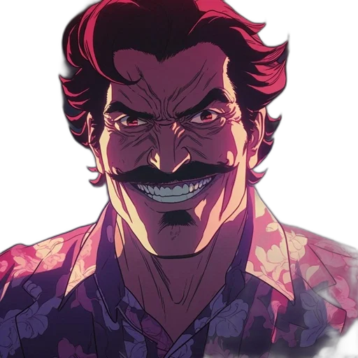 face, comic book art, cartoon, concept art transparent PNG cut-out