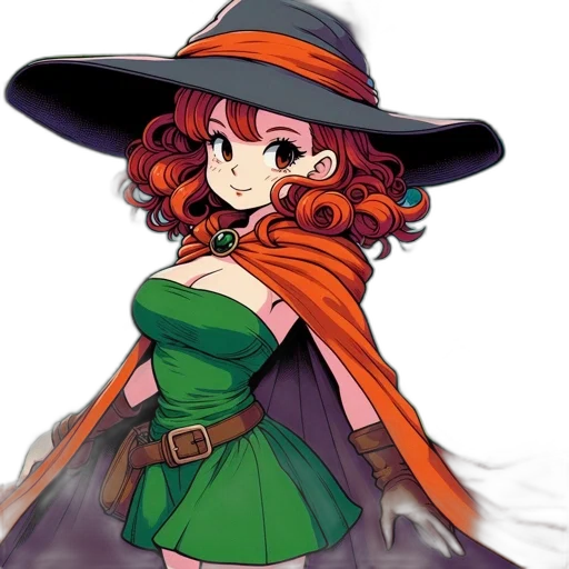 hat, dress, staff, crown transparent PNG cut-out