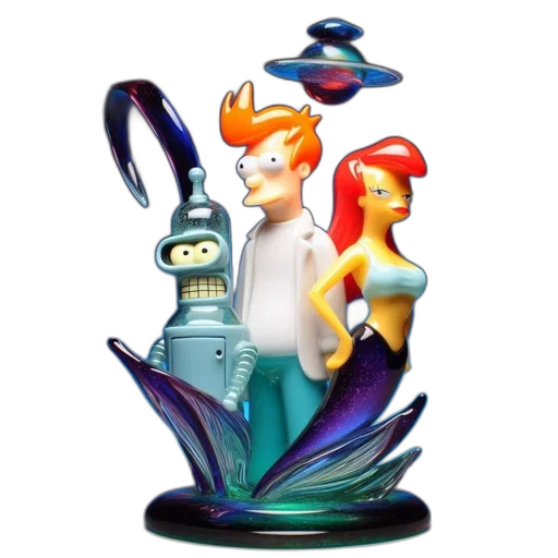 3d render, concept art, underwater, fire transparent PNG cut-out