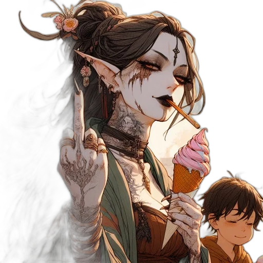staff, fantasy art, concept art, comic book art transparent PNG cut-out