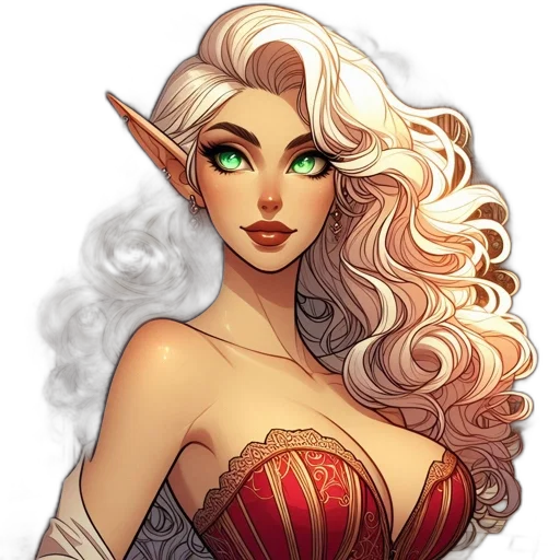 dress, fantasy art, concept art, pixel art transparent PNG cut-out