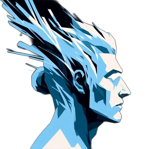 face, hair, mask, creature transparent PNG cut-out