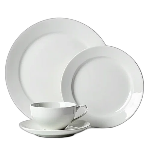 food, 3d render, white, porcelain transparent PNG cut-out