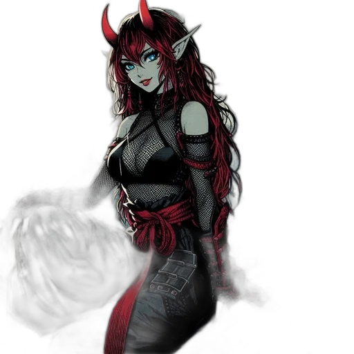 dragon, dress, staff, mask transparent PNG cut-out