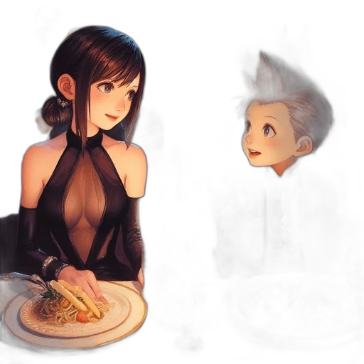 food, dress, concept art, pixel art transparent PNG cut-out