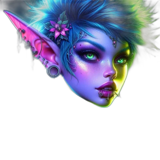 face, mask, staff, dragon transparent PNG cut-out